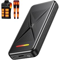 タグ付き新品　電熱ベスト 23箇所発熱 40000mAh大容量バッテリー付 XL Amazon | 電熱ベスト バッテリー 【7.4V DC高出力 & 50000mAh大容量